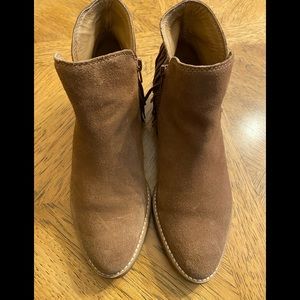 Lucky Brand Suede Booties.